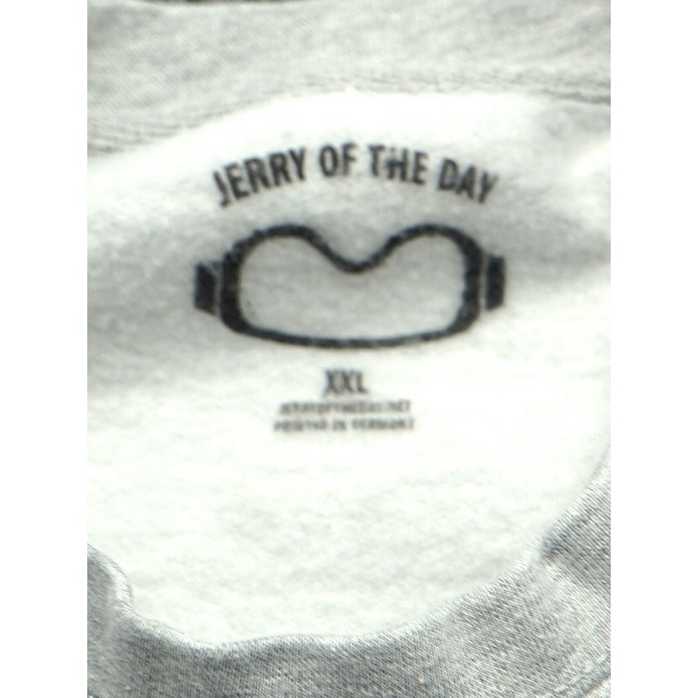 Jerry of the Day "Just Send It" Ski Snowboard Graphic Sweatshirt Gray Mens 2XL - Picture 3 of 9